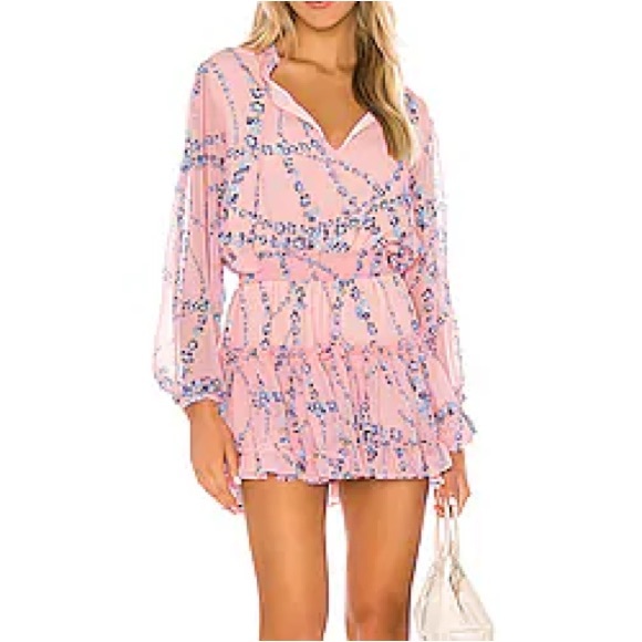 Misa Los Angeles Dresses & Skirts - NWT MISA Lorena Dress in Intertwined Pink Floral NEW WITH TAGS Size M Women’s